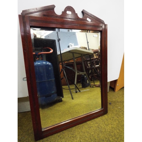 1125 - A bevel edge mirror in wooden frame 25