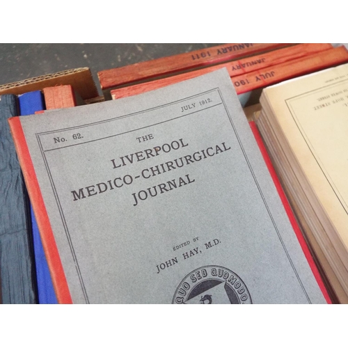 1419 - A box of Liverpool Medical Chirugical journals.