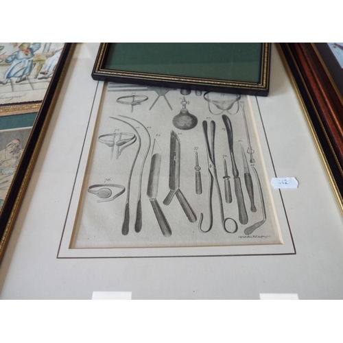 1441 - A Good selection of intereting medical related framed pictures.