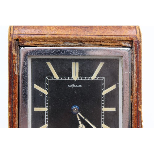 671a - SPARES & REPAIRS      Vintage LE COULTRE 8 Day Travel CLOCK Hand-Wind	     495235