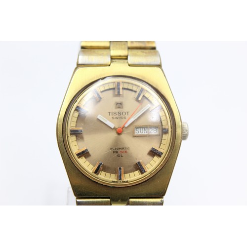 694a - SPARES & REPAIRS    Vintage Gents TISSOT PR516 GL Gold Tone WRISTWATCH Automatic     375588