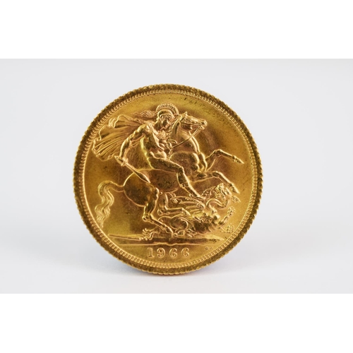 138 - 1966 Full Sovereign. See photos.