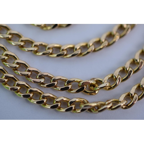 139 - 9ct Yellow Gold 30 inch Chain.  8.4G