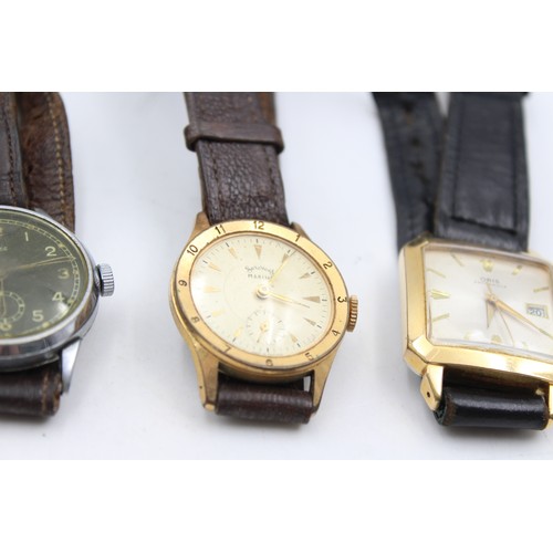 2 - 4 x Gents VINTAGE Hand-Wind/Automatic Wristwatches Inc. Oris, Services Etc  Assorted Gents Vintage H... 