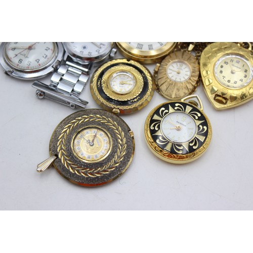 5 - 12 x Vintage Ladies FOB / PENDANT / PURSE WATCHES Hand-Wind WORKING   Assorted Vintage Ladies FOB / ... 