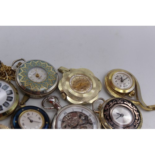 6 - 12 x Vintage Ladies FOB / PENDANT WATCHES Hand-Wind WORKING Inc. Oris Etc.  Assorted Vintage Ladies ... 