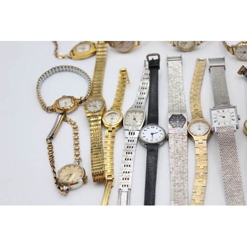 9 - 30 x Vintage Ladies WRISTWATCHES Hand-Wind / Automatic Inc. Lucerne, Timex Etc    Assorted Vintage L... 