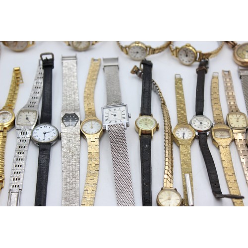 9 - 30 x Vintage Ladies WRISTWATCHES Hand-Wind / Automatic Inc. Lucerne, Timex Etc    Assorted Vintage L... 