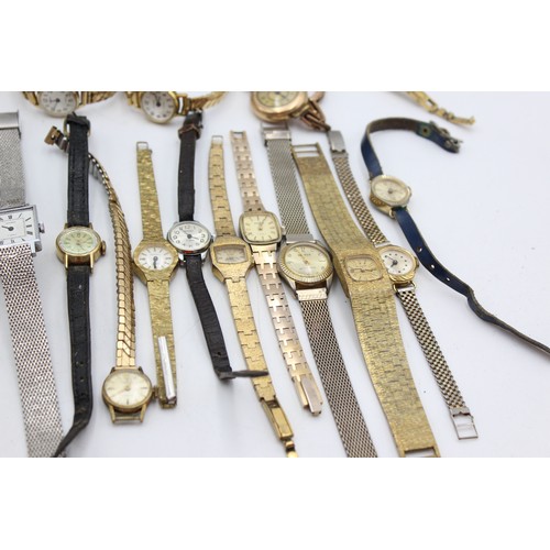 9 - 30 x Vintage Ladies WRISTWATCHES Hand-Wind / Automatic Inc. Lucerne, Timex Etc    Assorted Vintage L... 