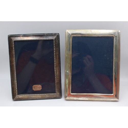 28 - 2 x Assorted Vintage Hallmarked .925 STERLING SILVER Photograph Frames (941g)  In vintage condition ... 