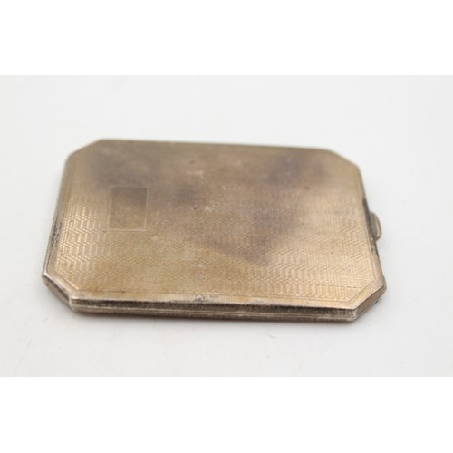 34 - Vintage Hallmarked 1942 Birmingham STERLING SILVER Ladies Vanity Compact (74g)   Maker - Deakin & Fr... 