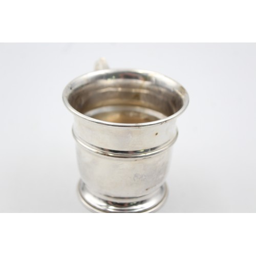 37 - Vintage Hallmarked 1988 London STERLING SILVER Plain Christening Cup (63g)   Maker - Mappin & Webb  ... 