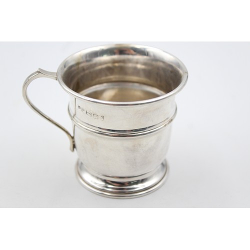 37 - Vintage Hallmarked 1988 London STERLING SILVER Plain Christening Cup (63g)   Maker - Mappin & Webb  ... 