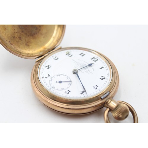 47 - 2 x Vintage Gents POCKET WATCHES Hand-Wind Inc. Thos.Russel / Liverpool Vintage Gents  Rolled Gold P... 