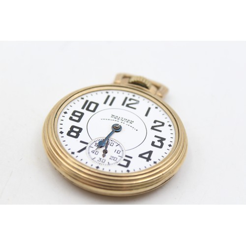 47 - 2 x Vintage Gents POCKET WATCHES Hand-Wind Inc. Thos.Russel / Liverpool Vintage Gents  Rolled Gold P... 