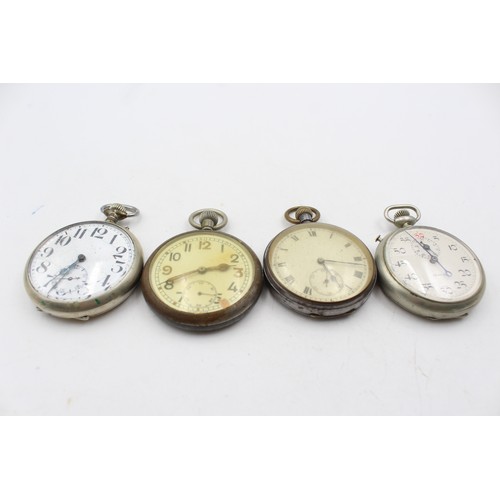 49 - 4 x Vintage Gents STOP / POCKET WATCHES Hand-Wind  Inc GS.TP Etc.    Vintage Gents STOP / POCKET WAT... 