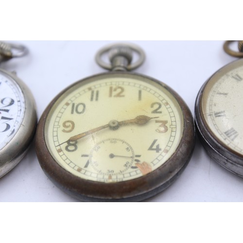 49 - 4 x Vintage Gents STOP / POCKET WATCHES Hand-Wind  Inc GS.TP Etc.    Vintage Gents STOP / POCKET WAT... 