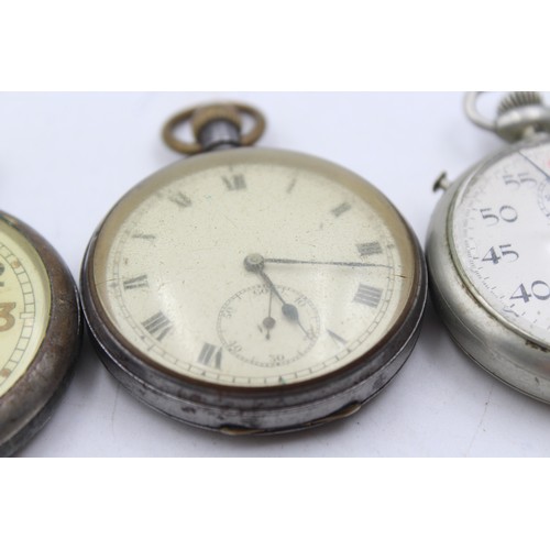 49 - 4 x Vintage Gents STOP / POCKET WATCHES Hand-Wind  Inc GS.TP Etc.    Vintage Gents STOP / POCKET WAT... 