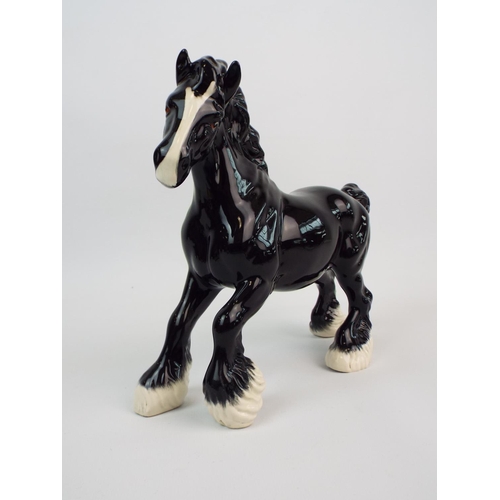 243 - Beswick Ltd Edition of 735 black cantering shire BCC 1996.