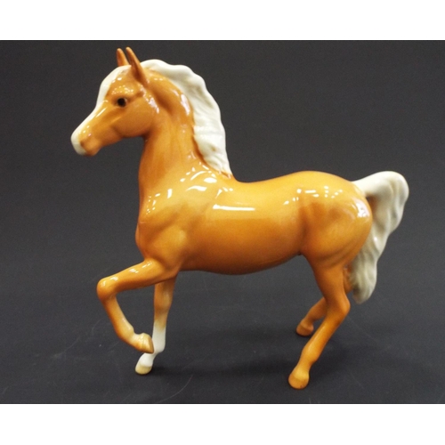 258 - Beswick Palomino prancing Arab, Model no 1261.