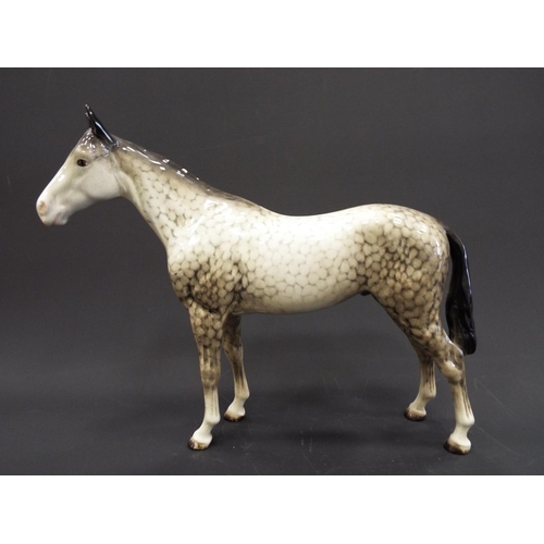 267 - Very RareVintage Beswick horse in Rocking horse grey.