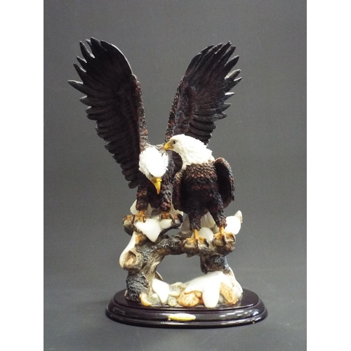 285 - Juliana Collection figurine of a pair of Eagles. Approx 13