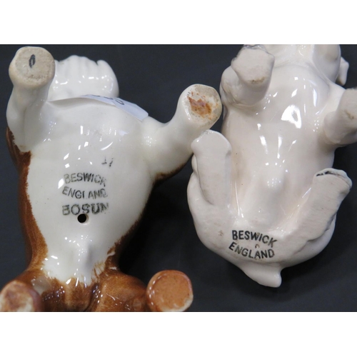 392 - Two small Beswick Bulldogs, see photos.