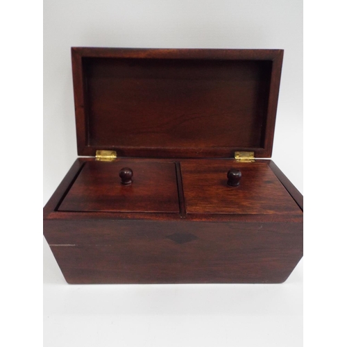 511 - Wooden tea chest in excellent condition.