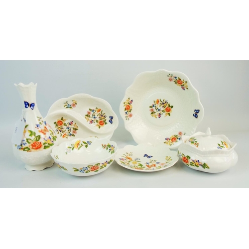 538 - Selection of Aynsley Cottage Garden, trinkets, plates & vases.