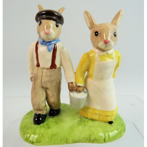 17 - Four Bunnykins Figurines. Most with boxes and certificates.  ('Storytime' has glued repair to ear. S... 