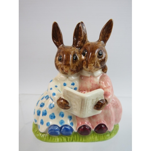 17 - Four Bunnykins Figurines. Most with boxes and certificates.  ('Storytime' has glued repair to ear. S... 