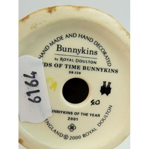 18 - Three Bunnykins Figures, Postman,  Mr Bunnykins,  Sands of time Bunnykins. All with boxes and certif... 