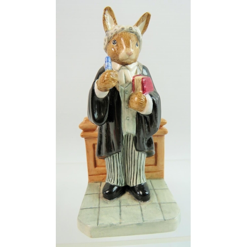 19 - Three Bunnykins Figures, Barrister, The Vicar, The Doctor.  All with boxes and certificates. See pho... 