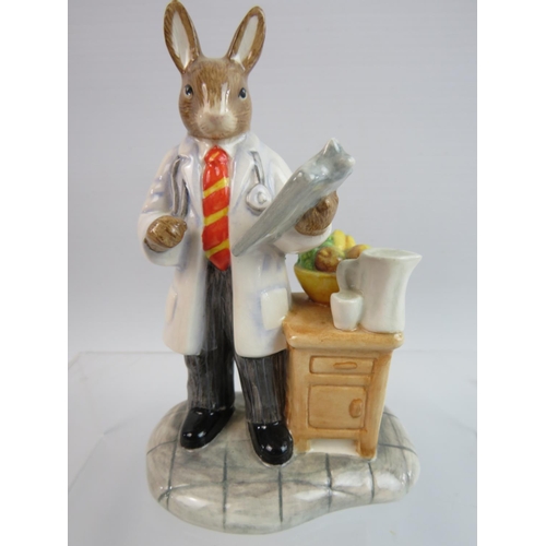 19 - Three Bunnykins Figures, Barrister, The Vicar, The Doctor.  All with boxes and certificates. See pho... 