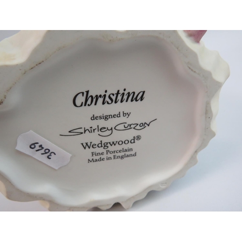 33 - Wedgwood figurine, 'Christina'   ltd edition. 9 inches tall. See photos.