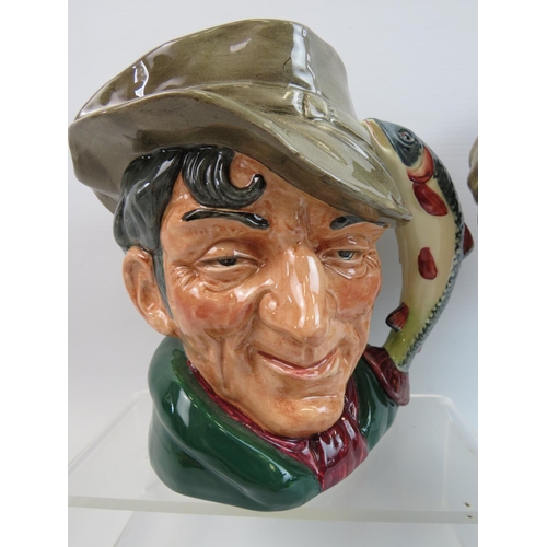 42 - Two Large Royal Doulton Character Jugs,  'D6700 The Carpenter'  plus D6429 The Poacher. Both damage ... 