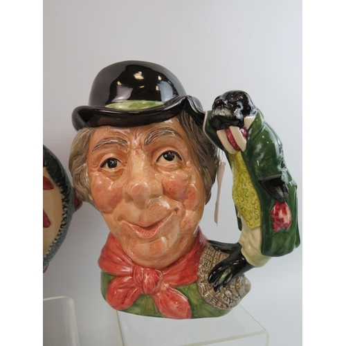 42 - Two Large Royal Doulton Character Jugs,  'D6700 The Carpenter'  plus D6429 The Poacher. Both damage ... 