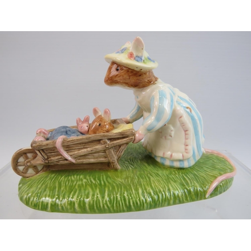 46 - Royal Doulton Brambley Hedge tea plate, six inches tall plus a Royal Doulton figurine 'Heading Home'... 