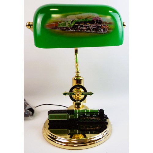 128 - Flying Scotsman bankers lamp, New and unused.