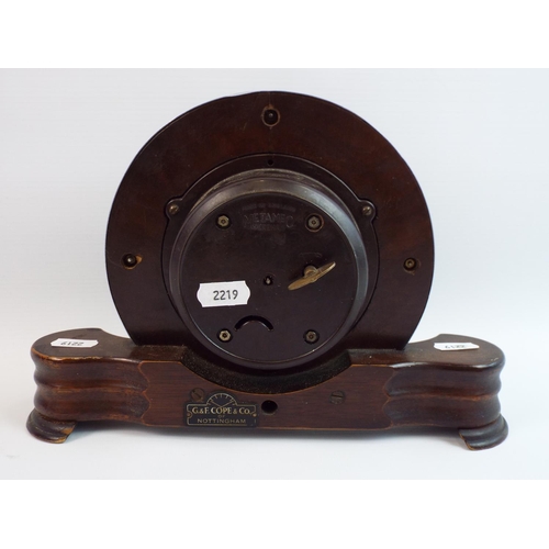 159 - Metamec dereham vintage mantle clock.