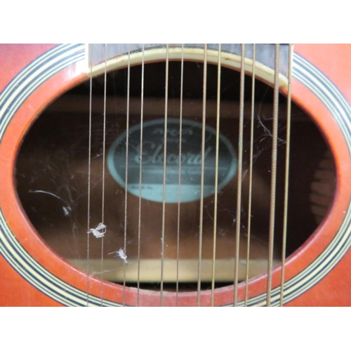 404 - Aria Twelve string accoustic left hand guitar in very nice condition. See photos.