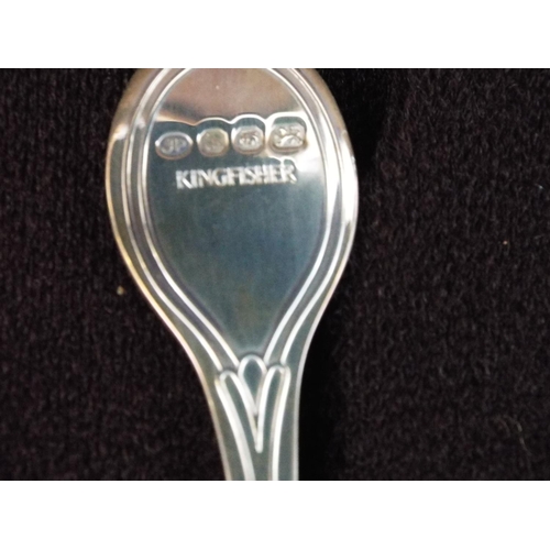 421 - RSPB silver spoon collection in presentation box  326g overall