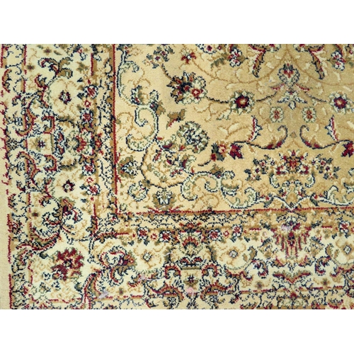 558 - Dunelm Oriental style 100% Polypropylene rug. Measures 60 x 230cms See photos.