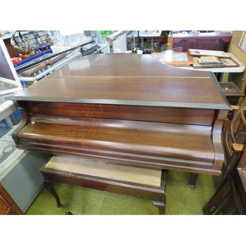 586 - Lovely Chappell Baby Grand Piano. Double seat with lots of vintage music sheets. Plays wonderfuly wi... 