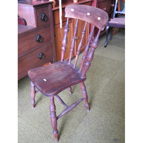 595 - Antique kitchen chair. See photo