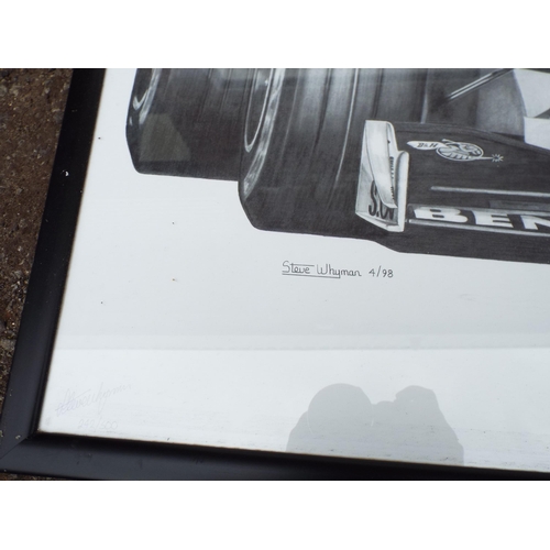 884 - 2 Limited edition formula 1 prints.