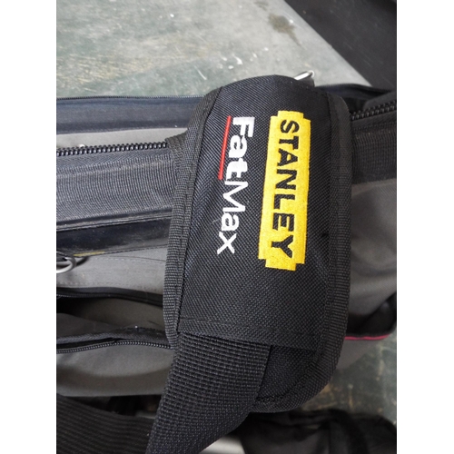 865 - Stanley fat max tool bag, 2 pairs of binoculars etc.