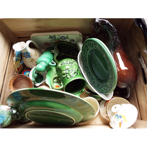 866 - 2 Boxes of misc vintage ceramics etc.