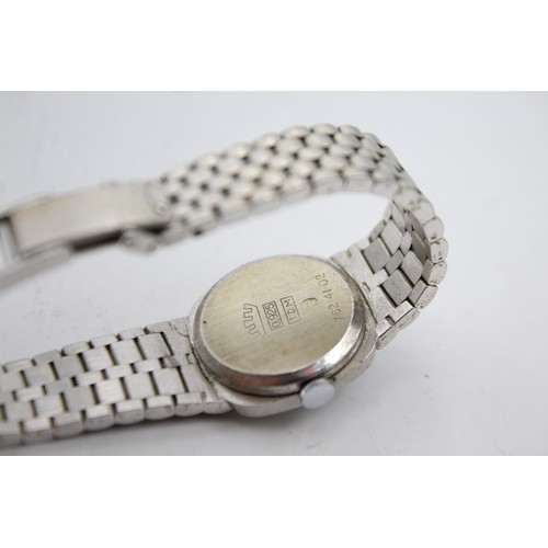 1 - Fortis. 925 Silver cased ladies Vintage mechanical watch. WORKING ORDER. Bracelet Strap.    836615