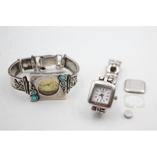 5 - TWO 925 silver cased ladies watches. by Rotary and Shablool. Both quartz movement in working order. ... 